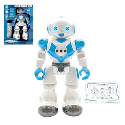 Image of LEXIBOOK, Powerman Neo, My robot full of technology, Remote control and gesture control, Educational activities in English, Programmable, Music and dance, Sound and light effects, ROB18EN