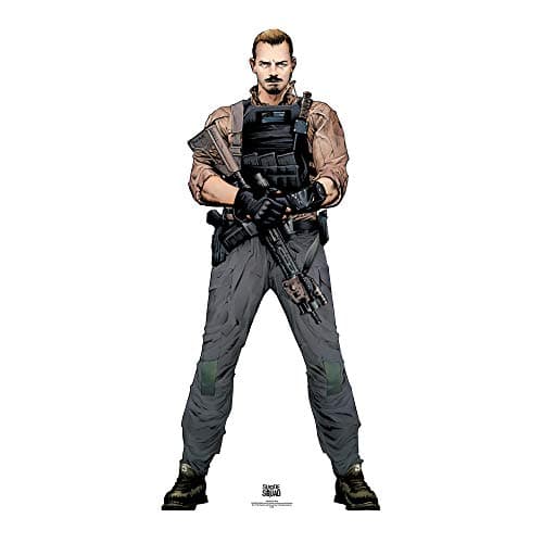 Image of Star Cutouts Rick Flag Suicide Squad Life Size Cardboard Cut Out, Multi-Colour