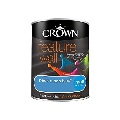 Image of Crown Retail Feature Wall Peek-a-boo Blue 1.25 L