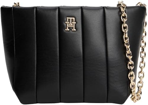 Image of Tommy Hilfiger Women's TH GRACE MINI CROSSOVER AW0AW17690 Crossover, Black (Black), One Size