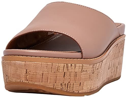 Image of Fitflop Womens Eloise Cork Wrap Wedge Platforms Sandals Pink 6 UK