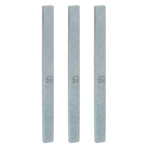 Image of sourcing map 3pcs Sharpening Stones 120 Grit 5.9" x 0.47" x 0.24" Rectangle Green Silicon Carbide Knife Whetstone