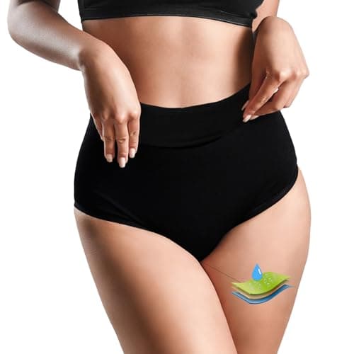 Image of Okdance Women's Bikini Bottoms (UK, Alpha, XS, Regular, Regular, Black（High Waisted）)