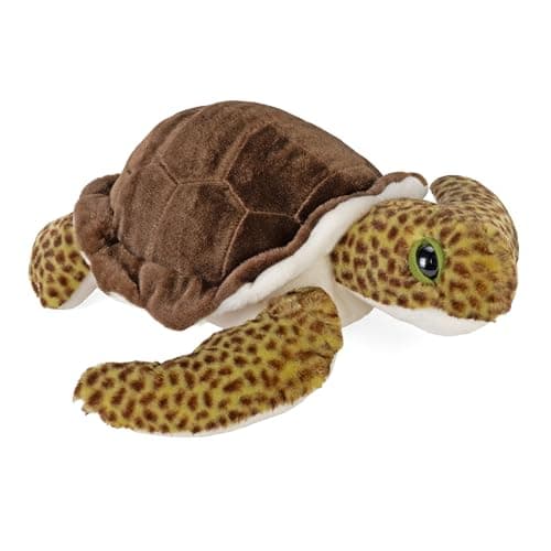 Image of Wild Republic Green Sea Turtle Plush Soft Toy, Cuddlekins Cuddly Toys, Gifts for Kids 30 cm