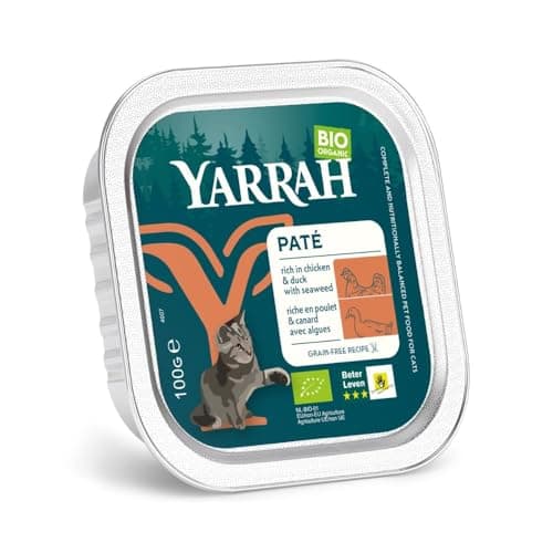 Image of Yarrah Cat Food Paté Wet Food, Chicken & Duck Grain-Free, 100 g