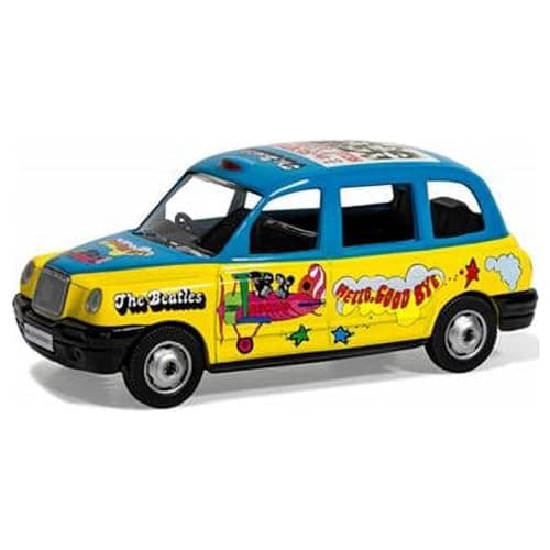 Image of Corgi Diecast Model Cars - CC85930 The Beatles London Taxi 'Hello, Goodbye' - Men & Women Souvenir Gifts from UK - Small Die Cast Toy Car Models for Boys, Gift for Motor Enthusiasts