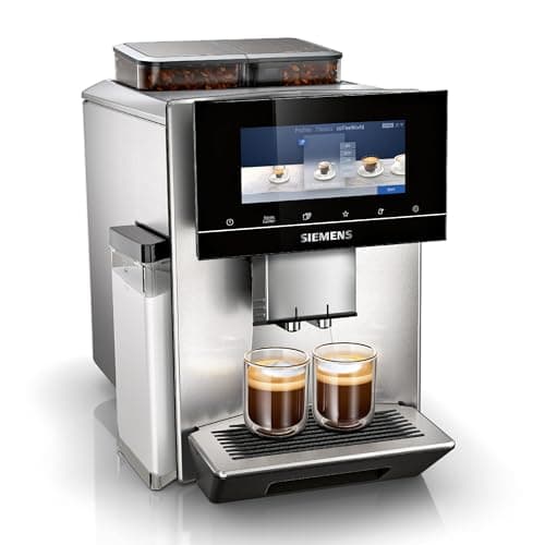 Image of SIEMENS EQ900 Fully Automatic Bean to Cup Coffee Machine, 6.8" Touch Screen Display, Cup Warmer, dualBean System, baristaMode, beanIdent System, 30+ Beverages with Home Connect, TQ907GB3