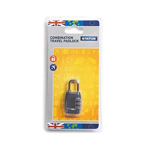 Image of Status Three-Digit Combination Travel Padlock [Pack of 5]