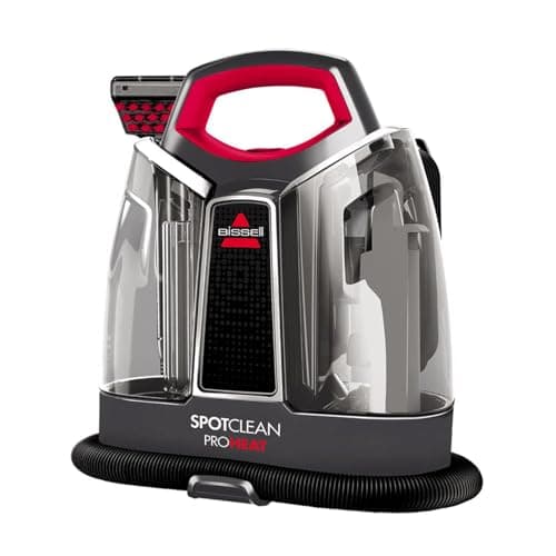 Image of BISSELL SpotClean ProHeat, Carpet Cleaner with HeatWave Technology, Portable Spot Cleaner, Powerful Upholstery Cleaner with 330W Motor, Carpet Stain Remover for Carpets, Sofa Cleaner & Car, 36981