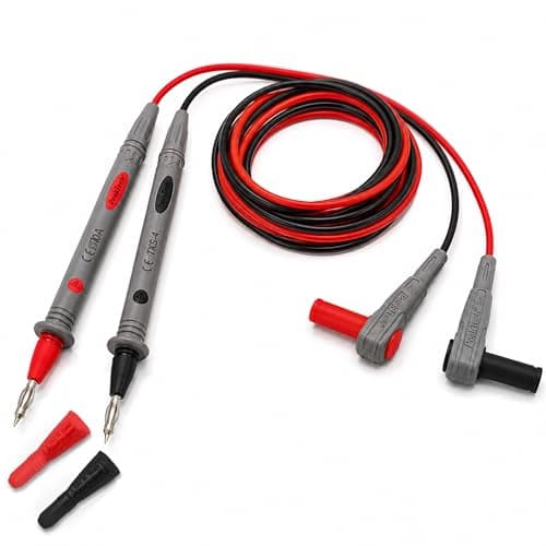 Image of Peak Tech 1 Pair Flexible Multimeter Test Leads 120cm, Safety - Test Kit Cable, 1000V AC / DC, 10A, Cat III / IV, 1, TKS Pack of 4