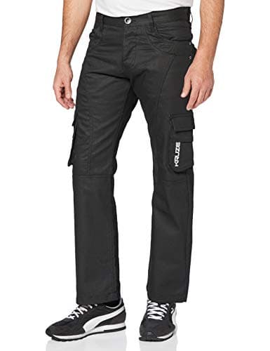 Image of Enzo Men's KZ103 Straight Jeans, Black, W36/L32 (Manufacturer Size: 36R)