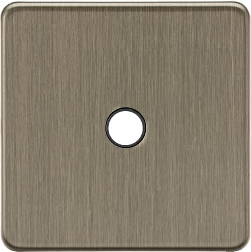 Image of Knightsbridge 20A Flex Outlet Plate - Antique Brass