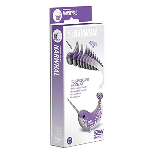 Image of EUGY 3D Narwhal Model, Craft Kit
