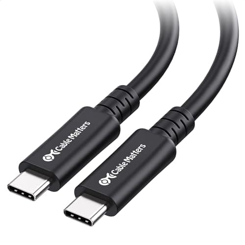 Image of Cable Matters 20Gbps Long USB4 Cable/USB 4 Cable 3m, Supports 8K Video, 240W Charging, Compatible with Thunderbolt 4 Cable, iPhone 15 Pro, Apple Vision Pro, iPad Pro, MacBook, XPS, Surface Pro