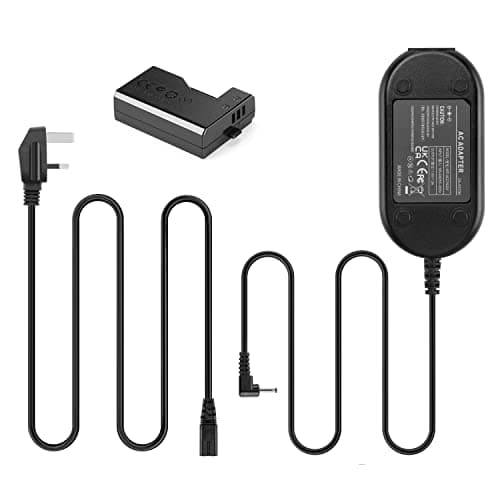 Image of ACK-E10 AC Power Adapter DR-E10 DC Coupler LP-E10 Dummy Battery for Canon EOS Rebel T7 T6 T5 T3, Kiss X50 X70 X80 X90, EOS 1100D 1200D 1300D 1500D 2000D Cameras