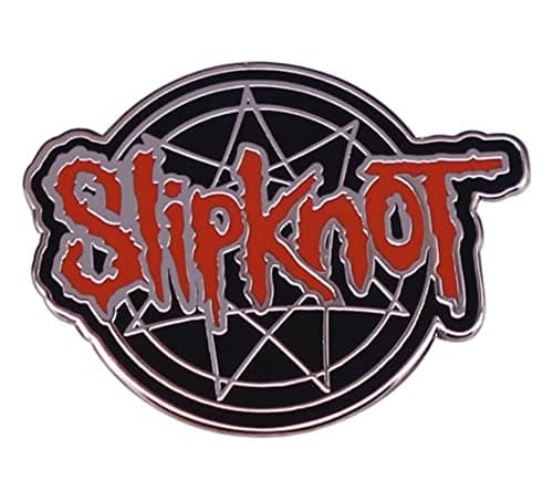 Image of Slipknot Enamel Pin Music Theme Heavy Metal Band Logo Cute Cartoon Brooch Lapel Badge for Backpacks Clothes Bags Jackets Hat Jewelry DIY Accessories