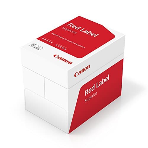Image of Canon Red Label - Premium A4 Printer Paper 80gsm, 1 Box of 5 Reams (2500 Sheets Total) for Home and Business use