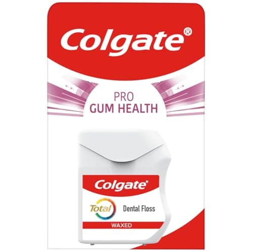 Image of Colgate Total Pro Gum Health Interdental Floss 25m - Waxed tooth floss - Improves gum health - Helps reduce gum problems - Helps reduce tooth decay - Removes plaque between teeth and gums
