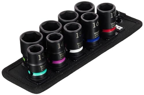 Image of Wera Belt C Impaktor 1 Socket Set, 1/2" Drive, 9PC, 05004580001