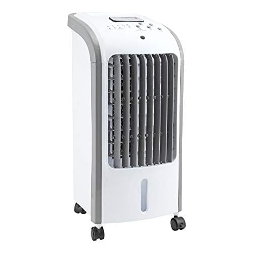 Image of Taylor & Brown 80W Portable Evaporative Air Cooler with Remote Control 4L, Humidifier Cooling Fan with 3 Speed Settings and 2 Ice Boxes, 7.5 Hour Timer, 360 ° Wheels for Home, Office