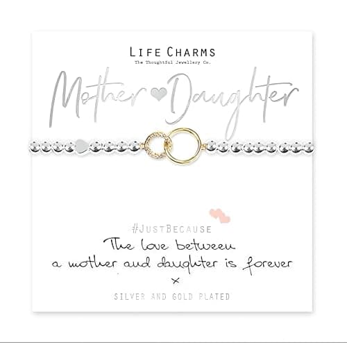Image of Life Charms The Love Between A Mother And Daughter Is Forever Bracelet