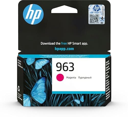 Image of HP 3JA24AE 963 Original Ink Cartridge, Magenta, Single Pack