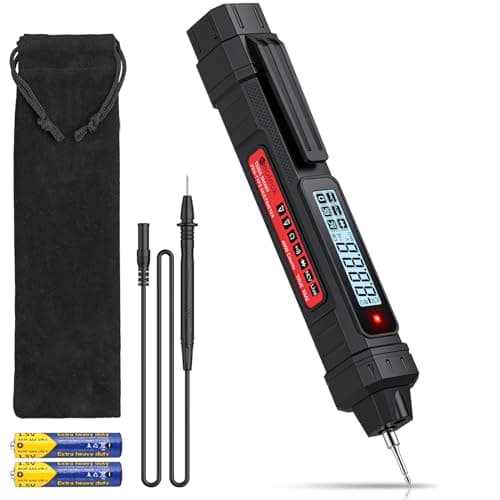 Image of Neoteck 2 In 1 Pen Type Digital Multimeter Voltage Tester 4000 Counts Intelligent TRMS Multimeter Voltage Tester Pen for Testing AC/DC Voltage Resistance Continuity Capacitance Diode Live Wire