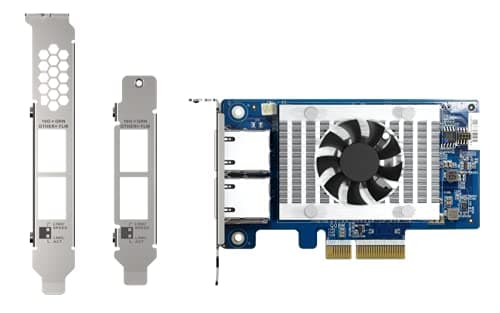 Image of QNAP QXG-10G2T-X710 PCIe Gen 3 10GbE network expansion card