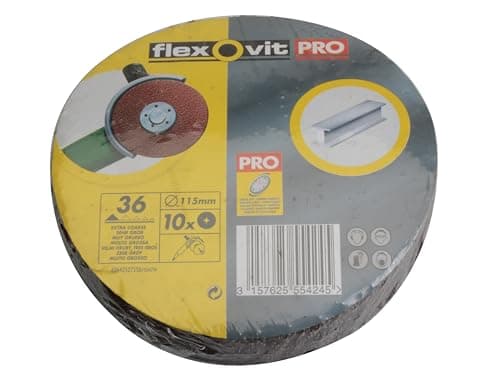 Image of Aluminium Oxide Fibre Disc 115mm Extra Coarse 36G (Pack 10)