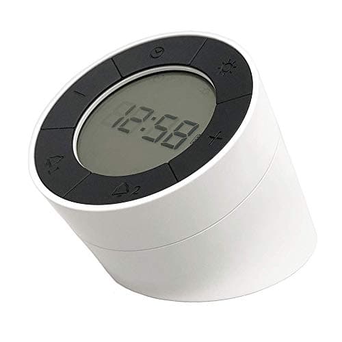 Image of Acctim Jowie Dual Digital Alarm Clock/Nightlight Superbrite® Crescendo Alarm Touch Sensor (White)