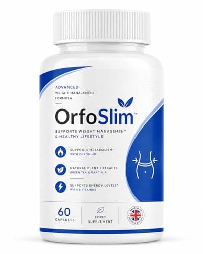 Image of OrfoSlim Advanced Weight Management Capsules | Premium Metabolism & Energy Support Formula | Green Tea Extract, Chromium, MCT & B Vitamins | Daily Wellness & Lifestyle Support | 60 Capsules