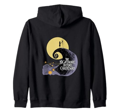 Image of Disney The Nightmare Before Christmas Moon Silhouette Zip Hoodie