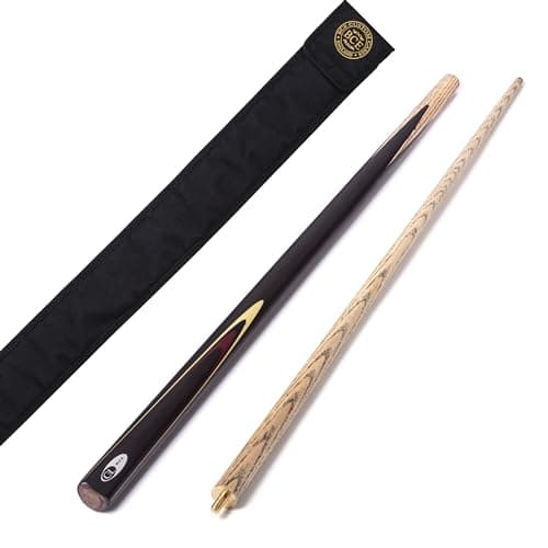 Image of BCE Unisex Protégé Christophe Lambert 2 Piece Soft Snooker/Pool Cue And Case, Black, 57 145cm EU