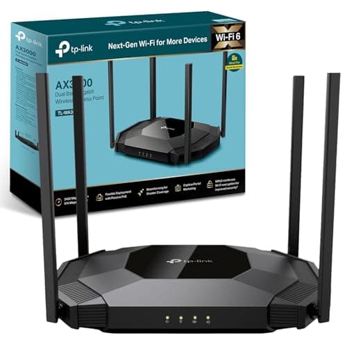 Image of TP-Link TL-WA3001 AX3000Mbps Access Point, Wi-Fi 6 Dual Band WiFi Extender Booster, Client Mode, Ultimate Wireless Speed, WPA3 Security WiFi Extender, Beamforming Technology, Gigabit Ethernet Port