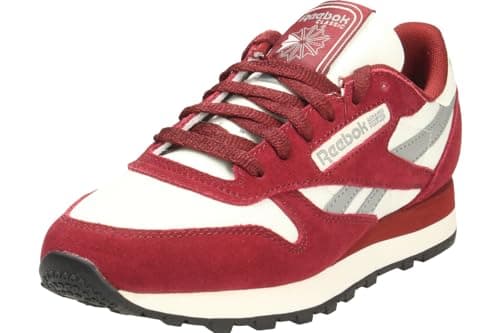 Image of Reebok Classic Leather Rich Maroon/Chalk/Grey 3 Unisex Running Shoes