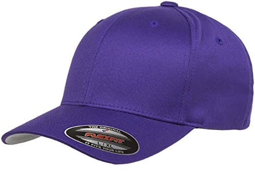 Image of Flexfit 6277Y Wooly Combed Twill Cap - Youth (Purple)
