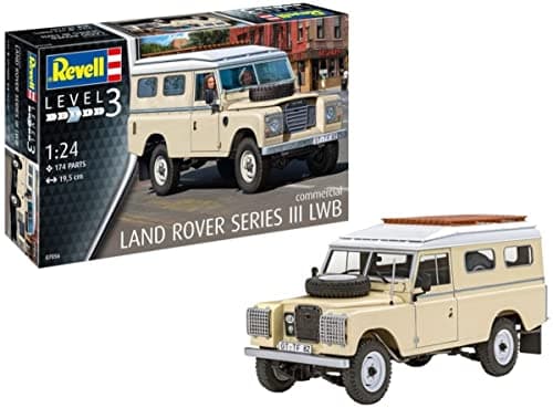 Image of Revell 07056 Land Rover Series III LWB (commercial) 1:24 Scale Unbuilt/Unpainted Plastic Model Kit