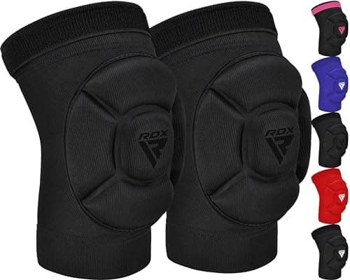 Image of RDX Knee Pads for Work, OEKO TEX CERTIFIED, Anti-Slip Protective Thick Padded Foam Pad, Collision Avoidance Sleeves Pair, MMA Muay Thai Grappling Volleyball Football Wrestling Gardening.