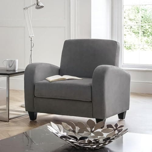 Image of Julian Bowen Vivo Chair - Dusk Grey Arm Chairs