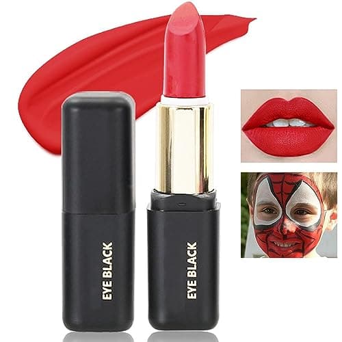 Image of Red Matte Lipstick for Halloween Gothic Cosplay Makeup, Non-Stick Cup Velvet Waterproof and Long Lasting Lip Gloss Matte Lipstick (Red 04)