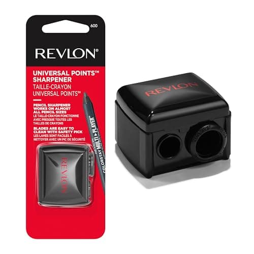 Image of Revlon Makeup Sharpener for Eyeliner, Lip Liner, and More! Universal Sharpener for All Wooden & Plastic Pencil Sizes