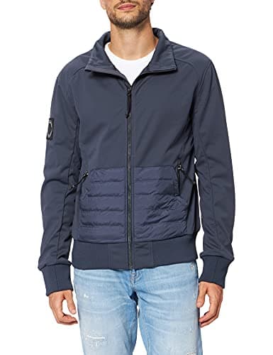 Image of Superdry Men's Bonded Soft Shell Jacket, Eclipse Navy, M