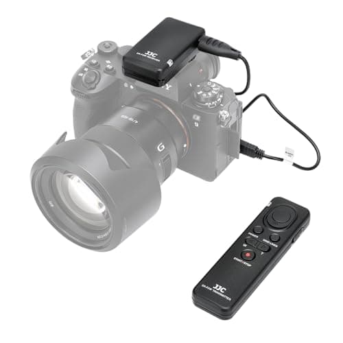 Image of JJC 2.4G 100M Wireless Video Remote Commander Kit for Sony Alpha/Cyber-shot Cameras and Handycam Camcorders with Multi-terminal Replaces Sony RMT-VP1K RMT-P1BT and RM-VPR1