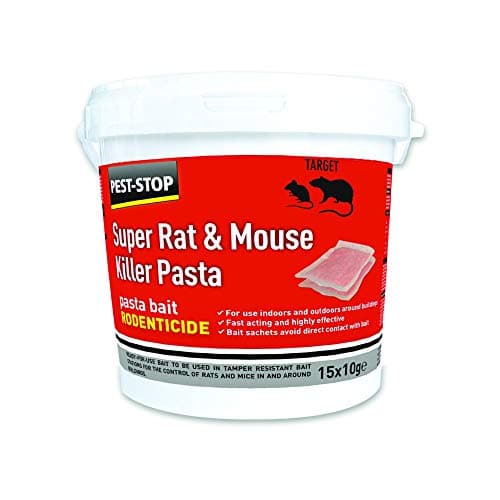 Image of 2XSuper Mouse and Rat Killer Pasta Baits, Red, 118mm (h) x 118 mm (w) x 125 (d)