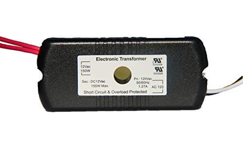 Image of Ironsmith Lighting Products 150 Watt Dimmable Halogen Lamp Transformer - Metal & Plastic, Halogen, Xenon, Krypton Bulbs Support, Short Circuit Protected with Auto Restart
