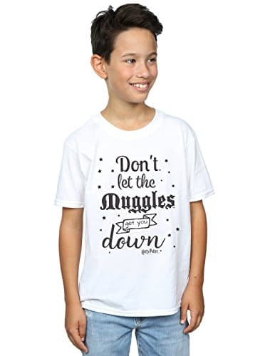 Image of Harry Potter Boys Don't Let The Muggles T-Shirt White 5-6 Years