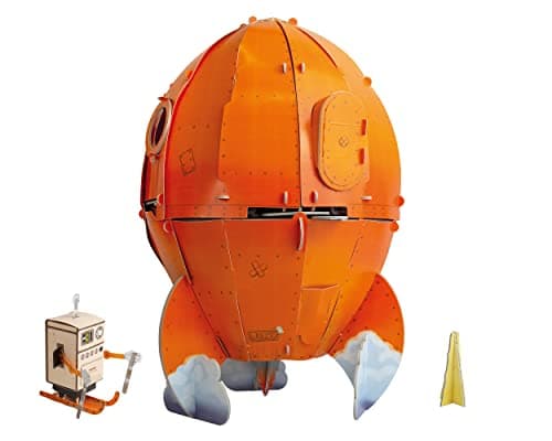 Image of Build Your Own Wallace & Gromit Rocket - from the Movie 'A Grand Day Out' - Cardboard Craft Kit - Ages 10+