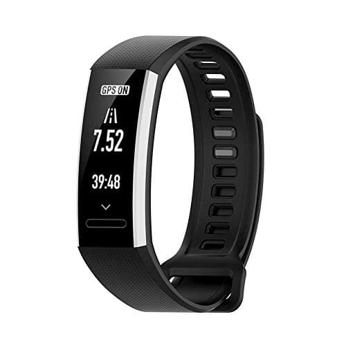 Image of Silicone Band Replacement Compatible with Huawei Honor Band 2/2 Pro ERS-B19/B29 (Black) – Soft Silicone Wrist Strap with Screws & Tool, Secure Comfortable Fit for Daily Wear by Bobo