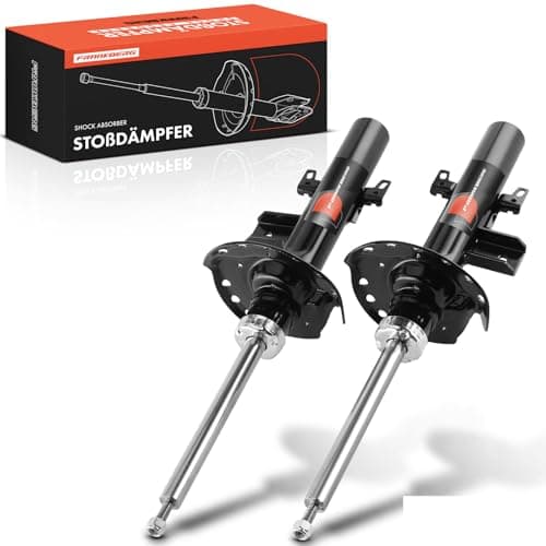 Image of Frankberg 2x Shock Absorber Strut Rear Left Right 540mm Gas pressure Compatible with Freelander 2 L359 Replace# LR001149,LR039916
