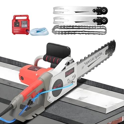 Image of Corded Electric Concrete Chain Saw for Wall Chasing, Chainsaw Wall Cutter 5800W/6500W High Power, 35cm/48cm Cutting Depth, Diamond Chain, Wet & Dry Dustless Cutting for Remodeling Projects (6500W480)